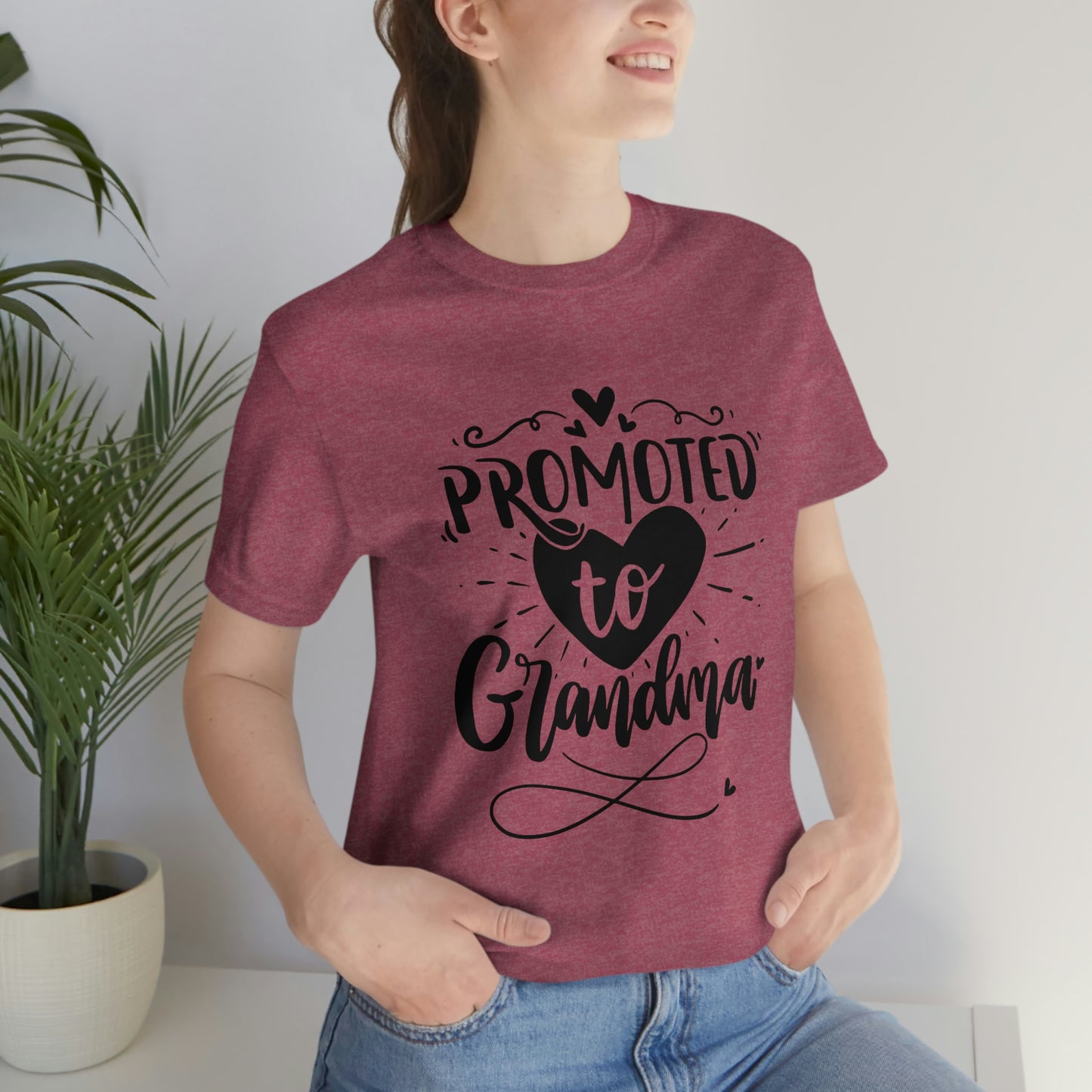 Promoted to Grandma Jersey Short Sleeve Tee