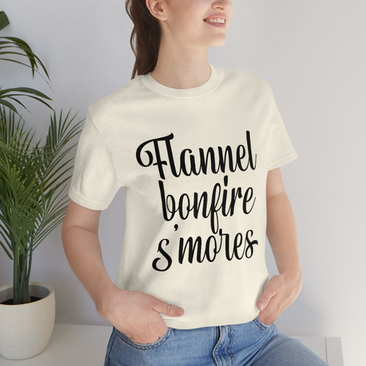 Flannel Bonfires S'mores Tee