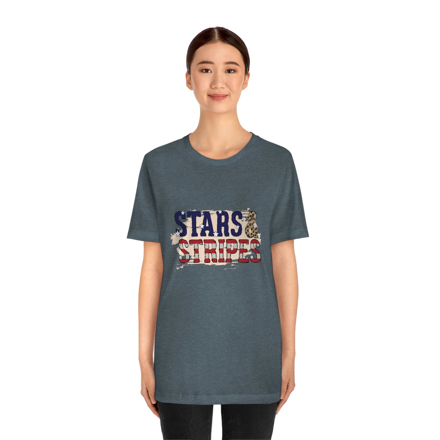 Stars and Stripes Unisex Jersey Short Sleeve Tee