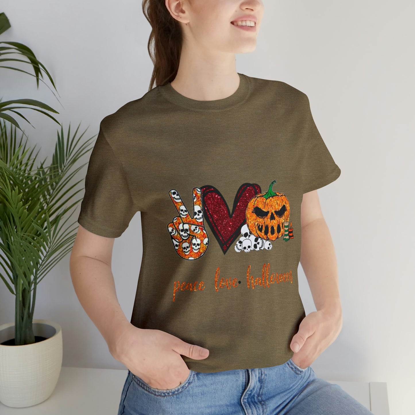 Peace, Love, & Halloween Unisex Shirt