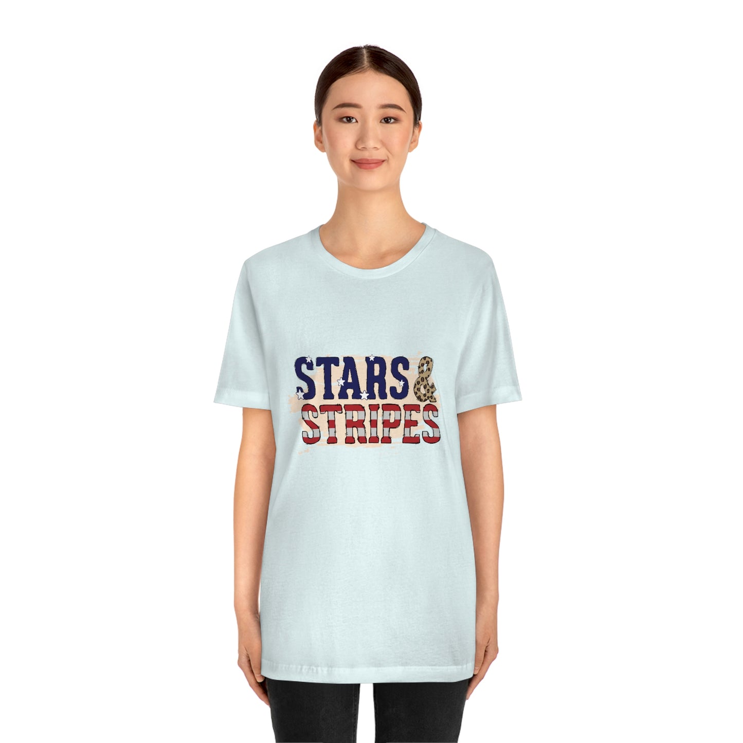 Stars and Stripes Unisex Jersey Short Sleeve Tee