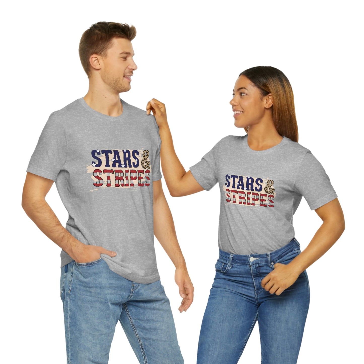 Stars and Stripes Unisex Jersey Short Sleeve Tee