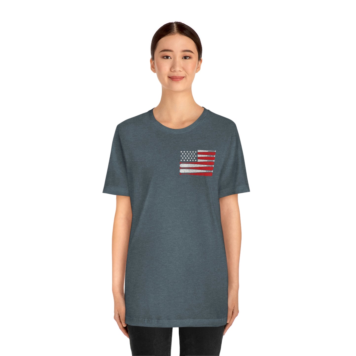 Baseball Flag Short Sleeve Tee