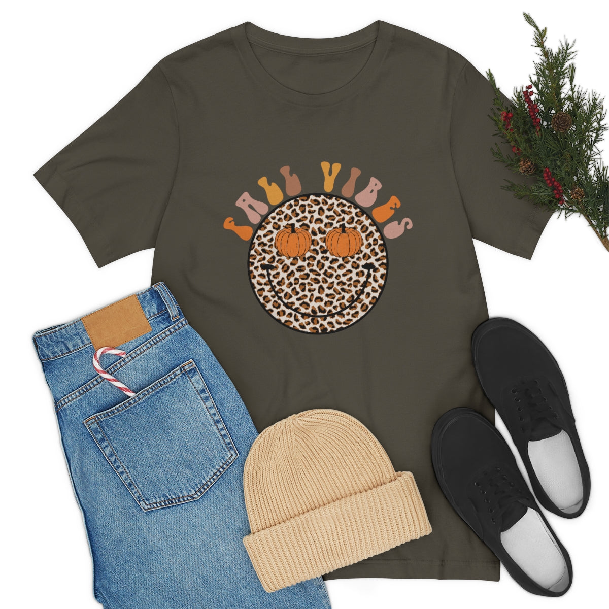 Fall Vibes Smiley Tee