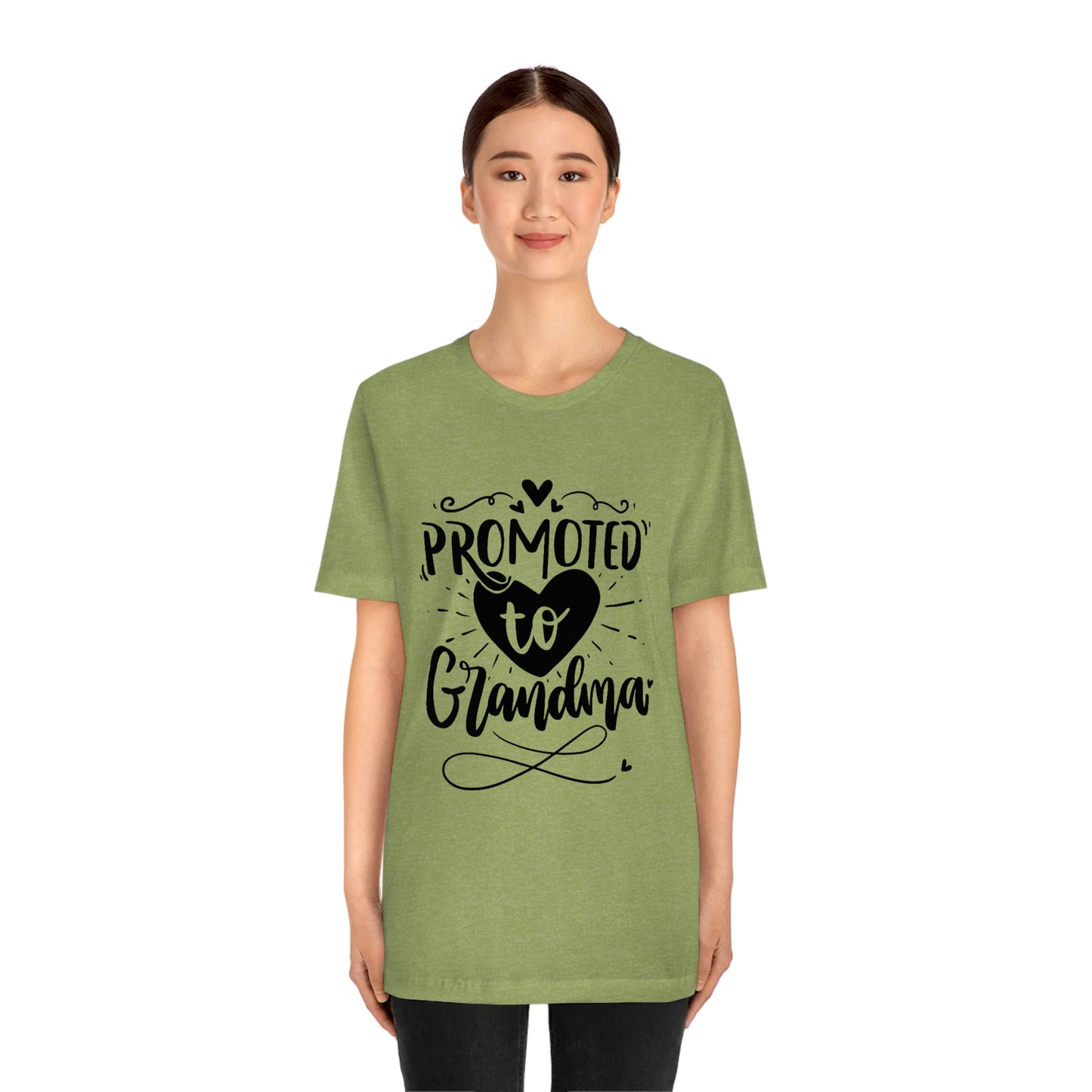 Promoted to Grandma Jersey Short Sleeve Tee