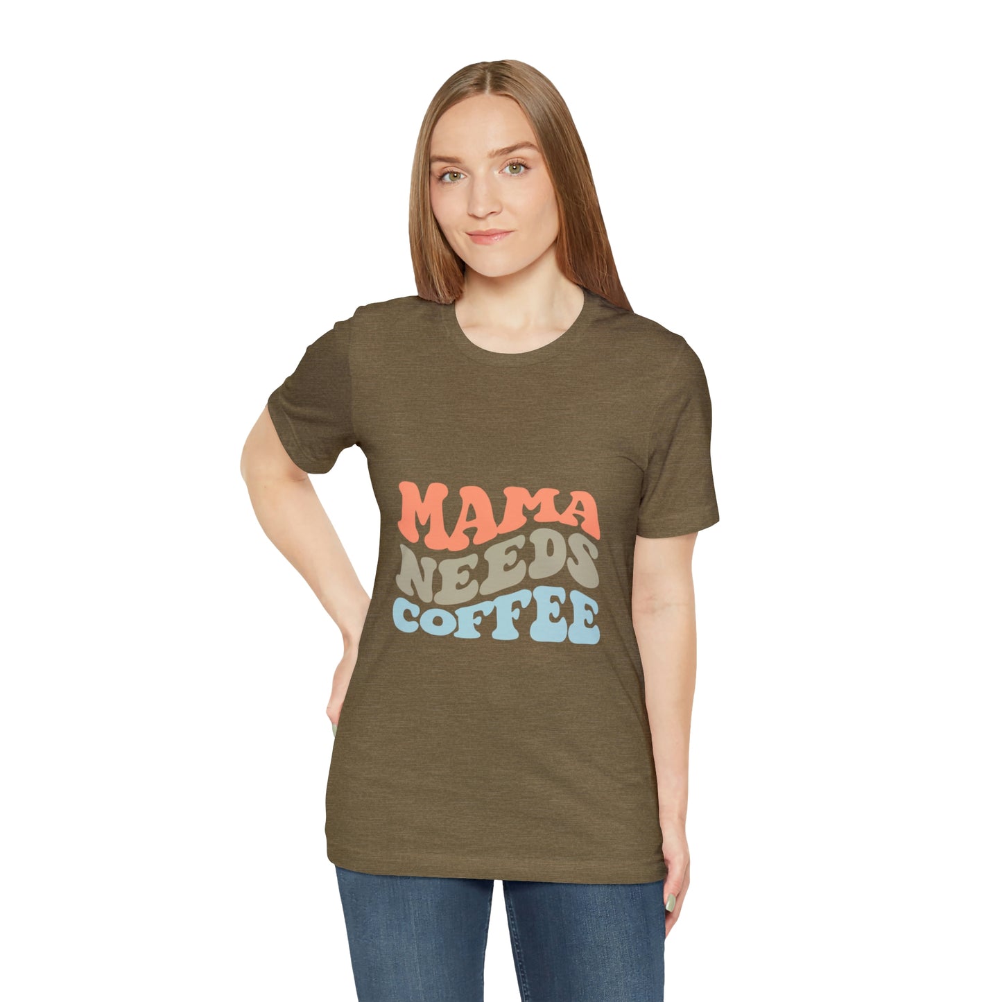 Mama Needs Coffee Jersey Short Sleeve Tee