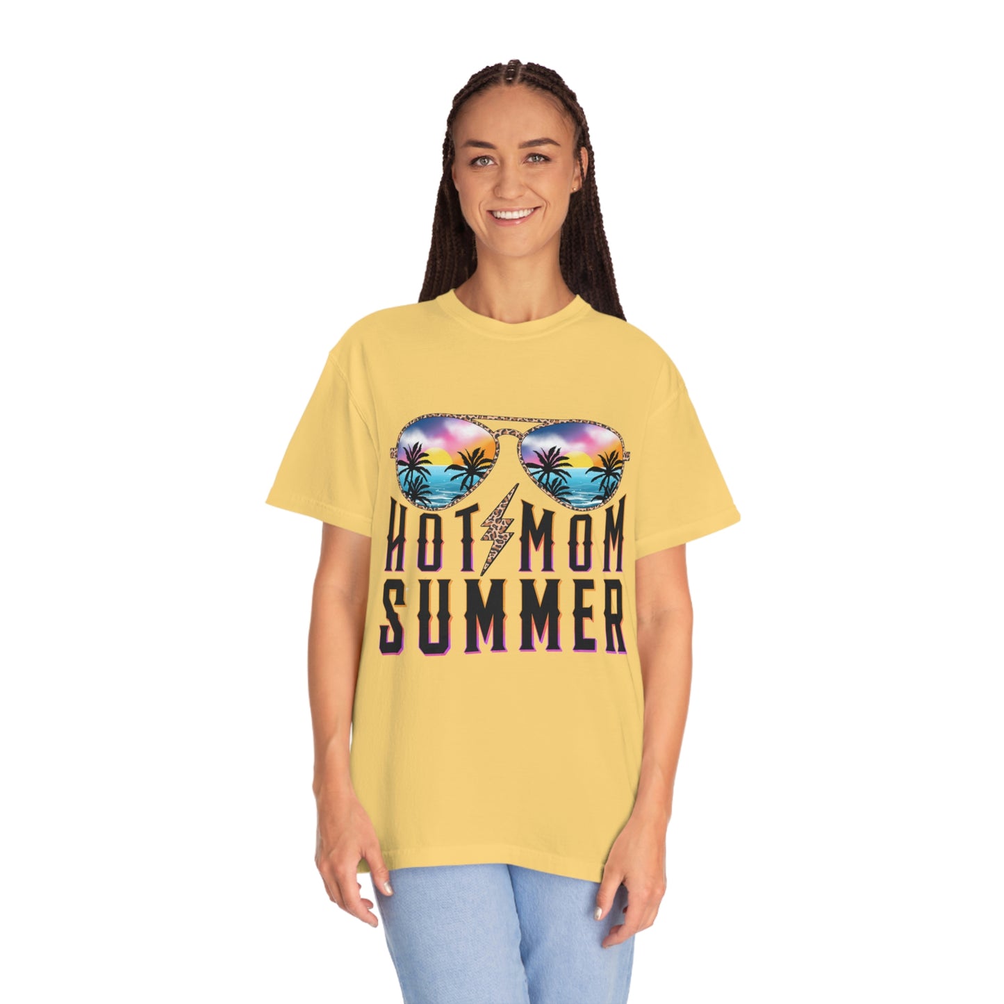 Hot Mom Summer Garment-Dyed T-shirt