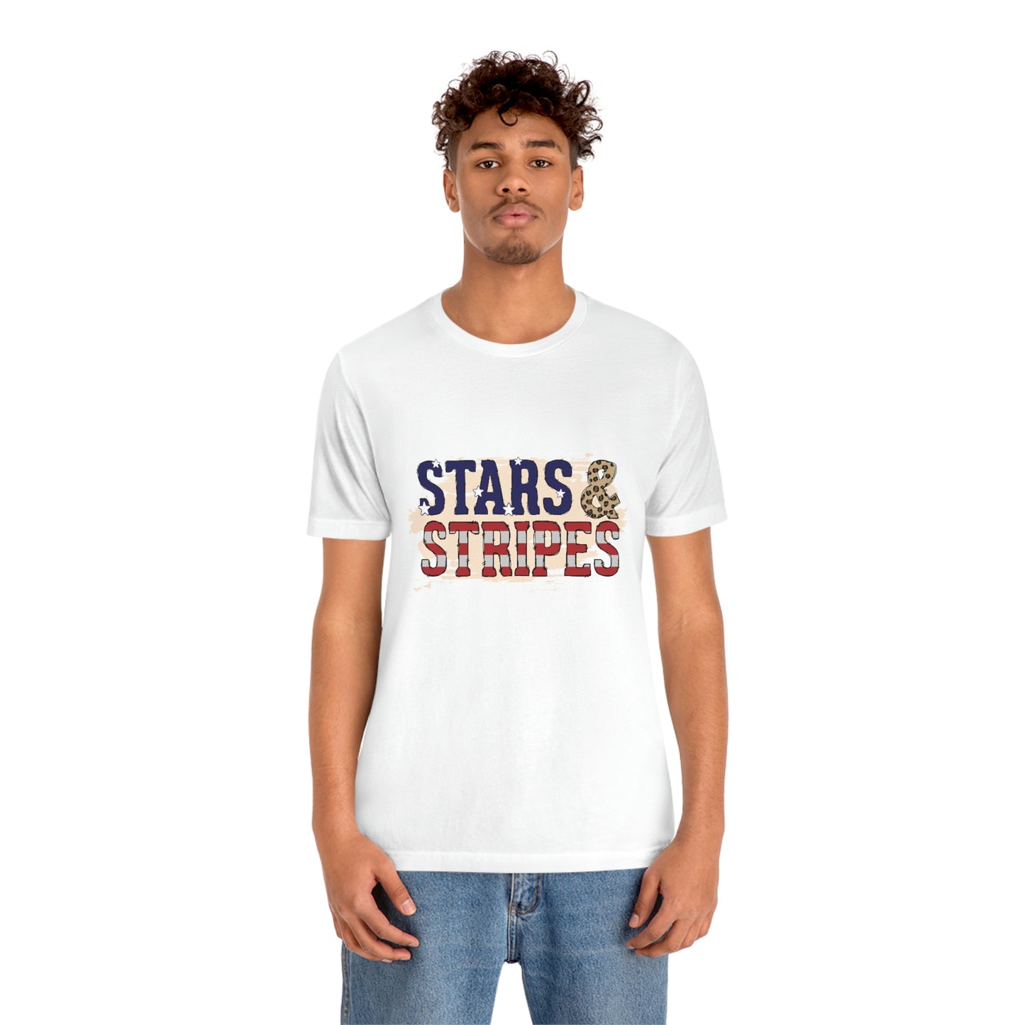 Stars and Stripes Unisex Jersey Short Sleeve Tee