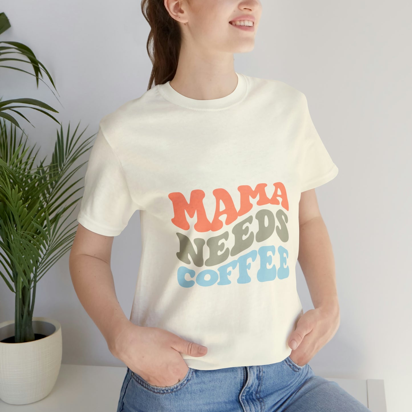 Mama Needs Coffee Jersey Short Sleeve Tee