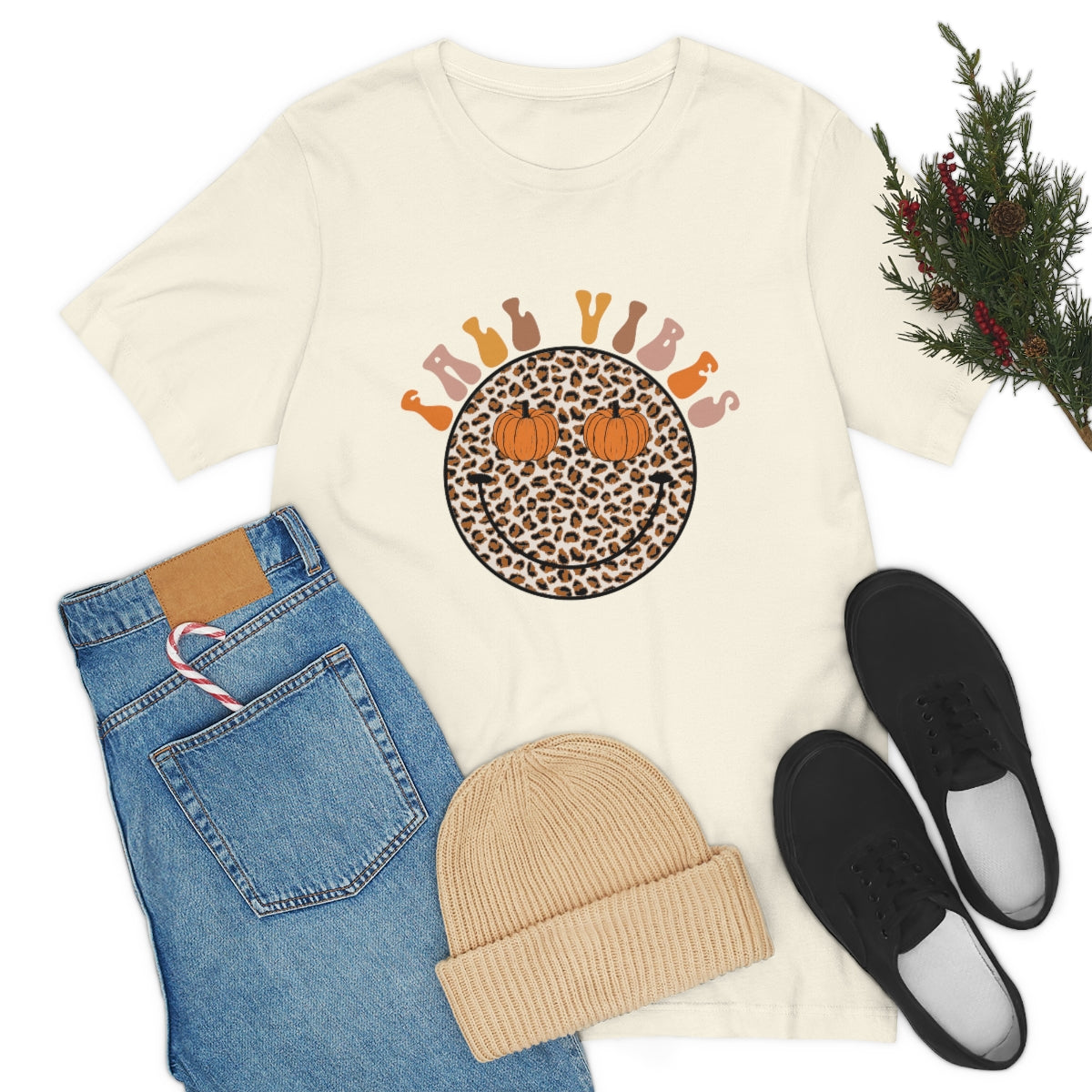 Fall Vibes Smiley Tee