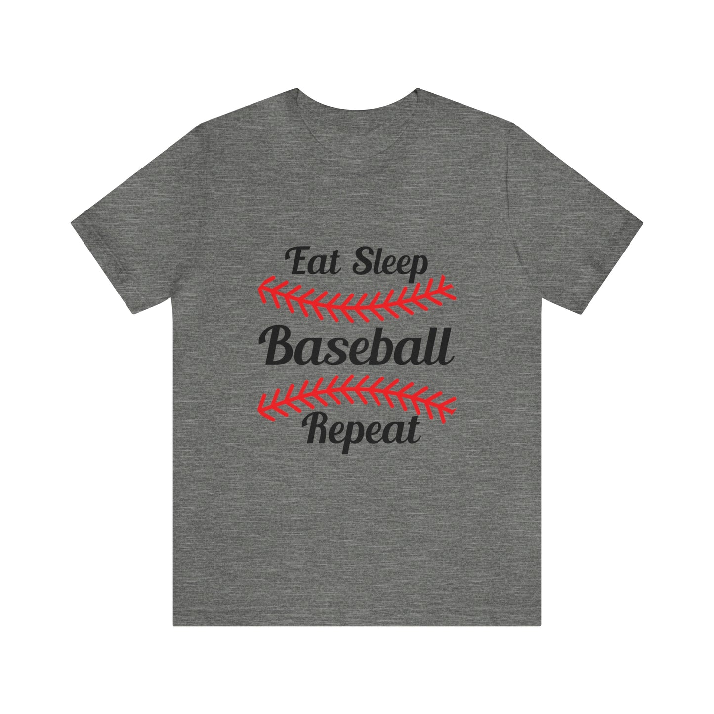 Eat Sleep Baseball Repeat Short Sleeve Tee