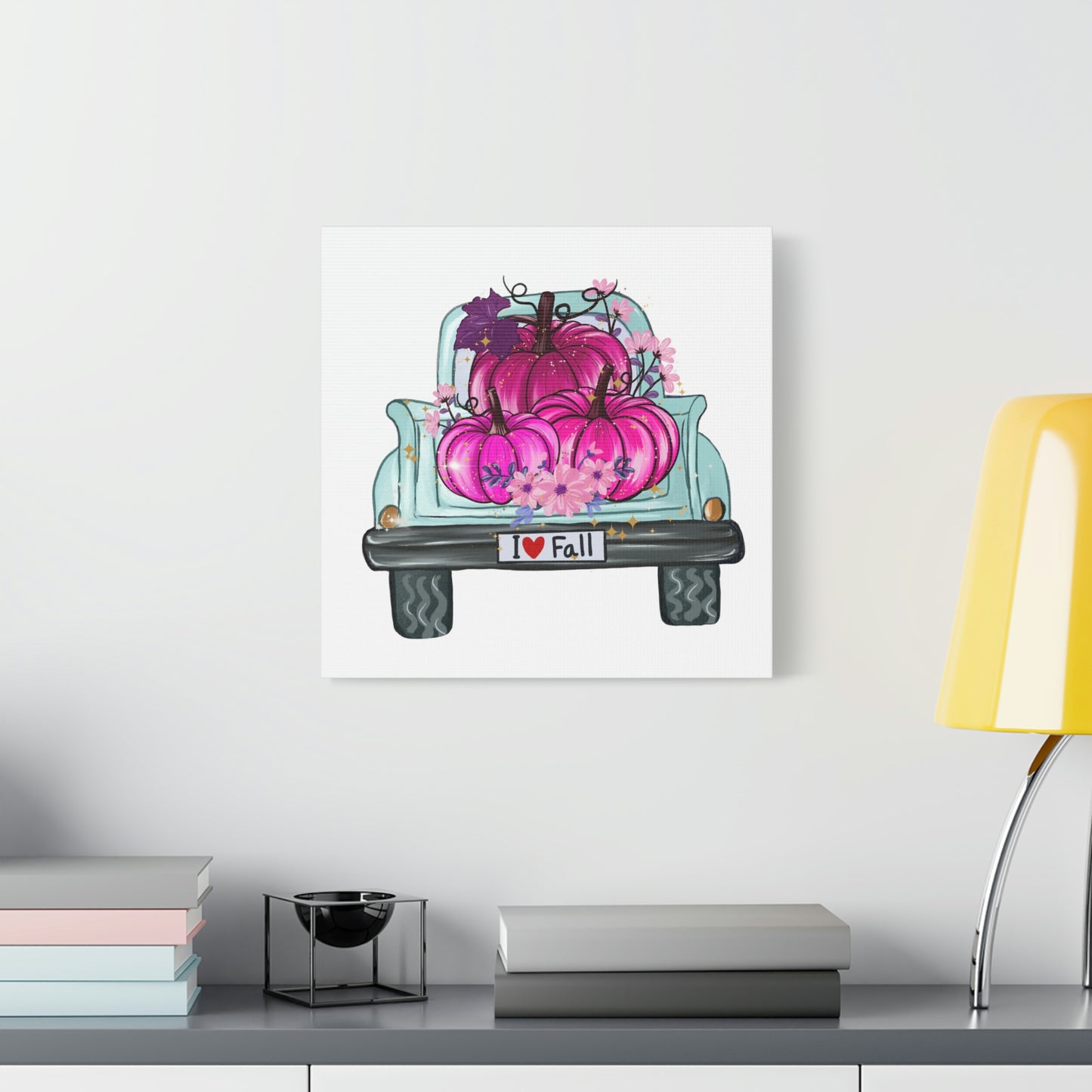 Fall Breast Cancer Awareness Truck, Classic Canvas