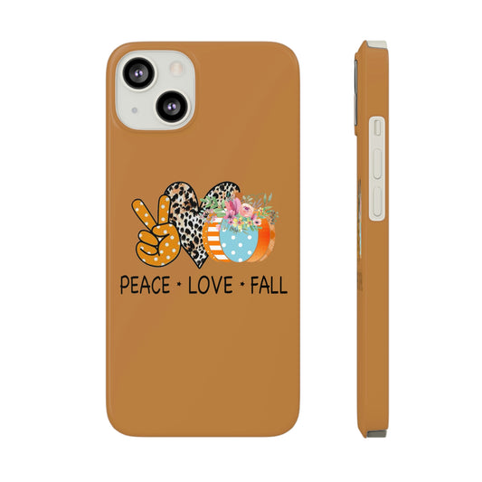 Slim Phone PEACE.LOVE.FALL Case-Mate