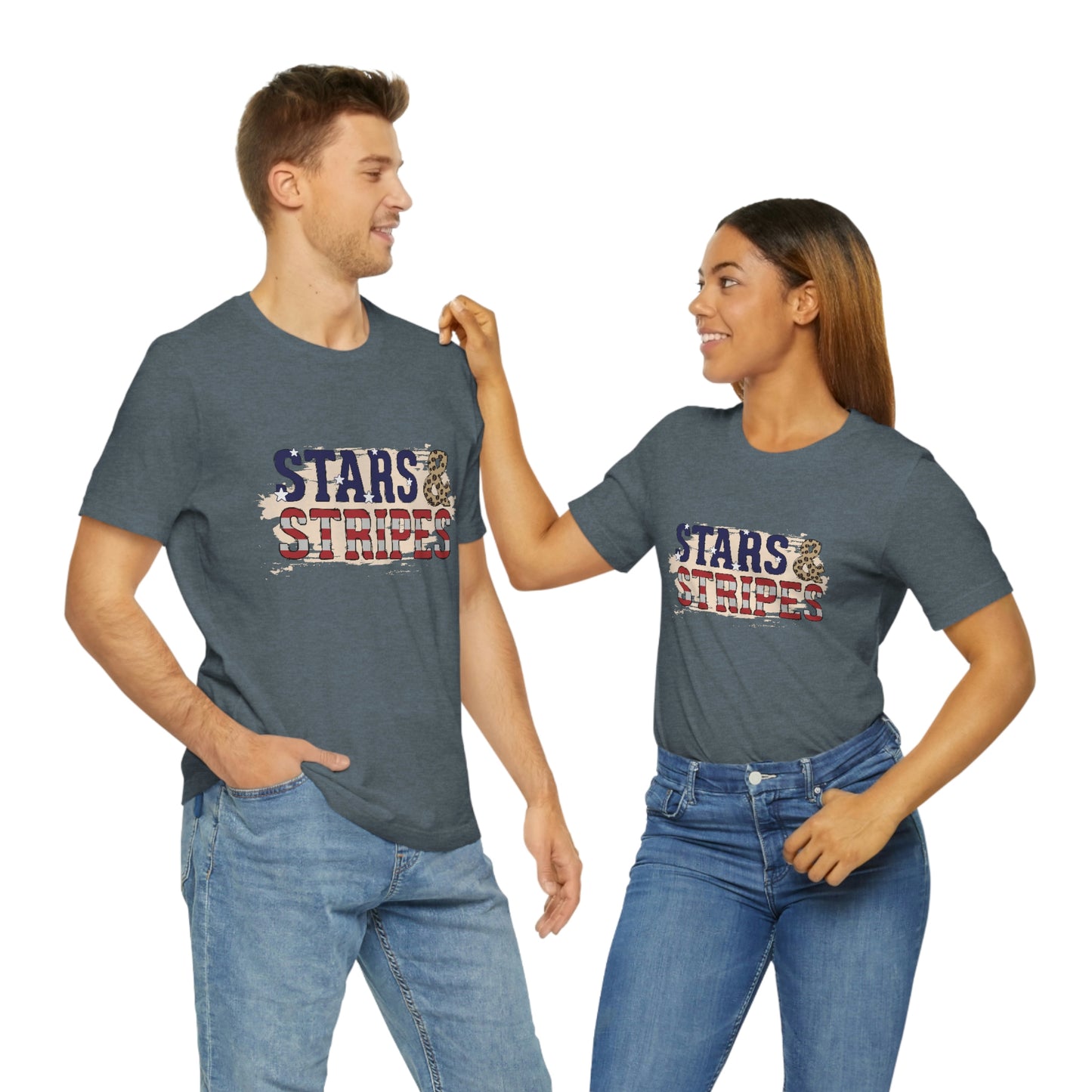 Stars and Stripes Unisex Jersey Short Sleeve Tee