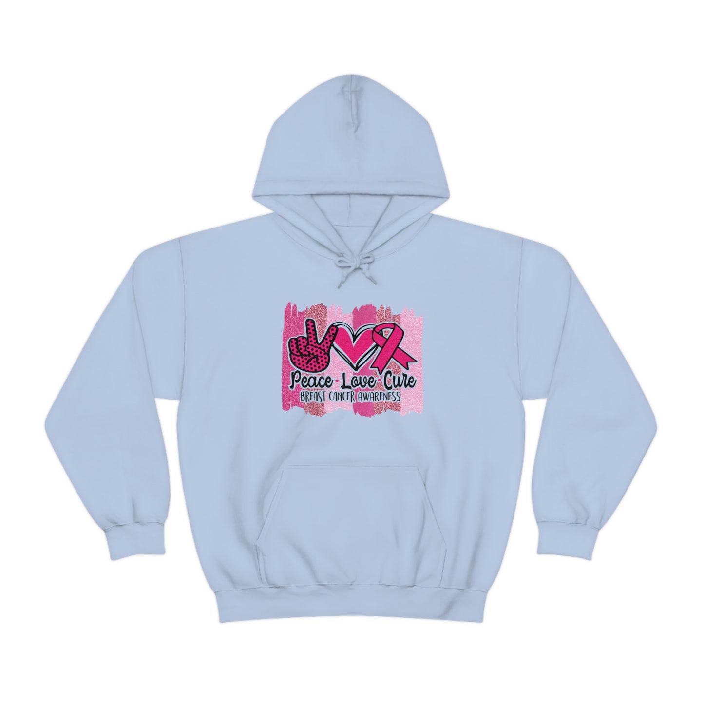 Peace.Love.Cure Unisex Heavy Blend™ Hooded Sweatshirt