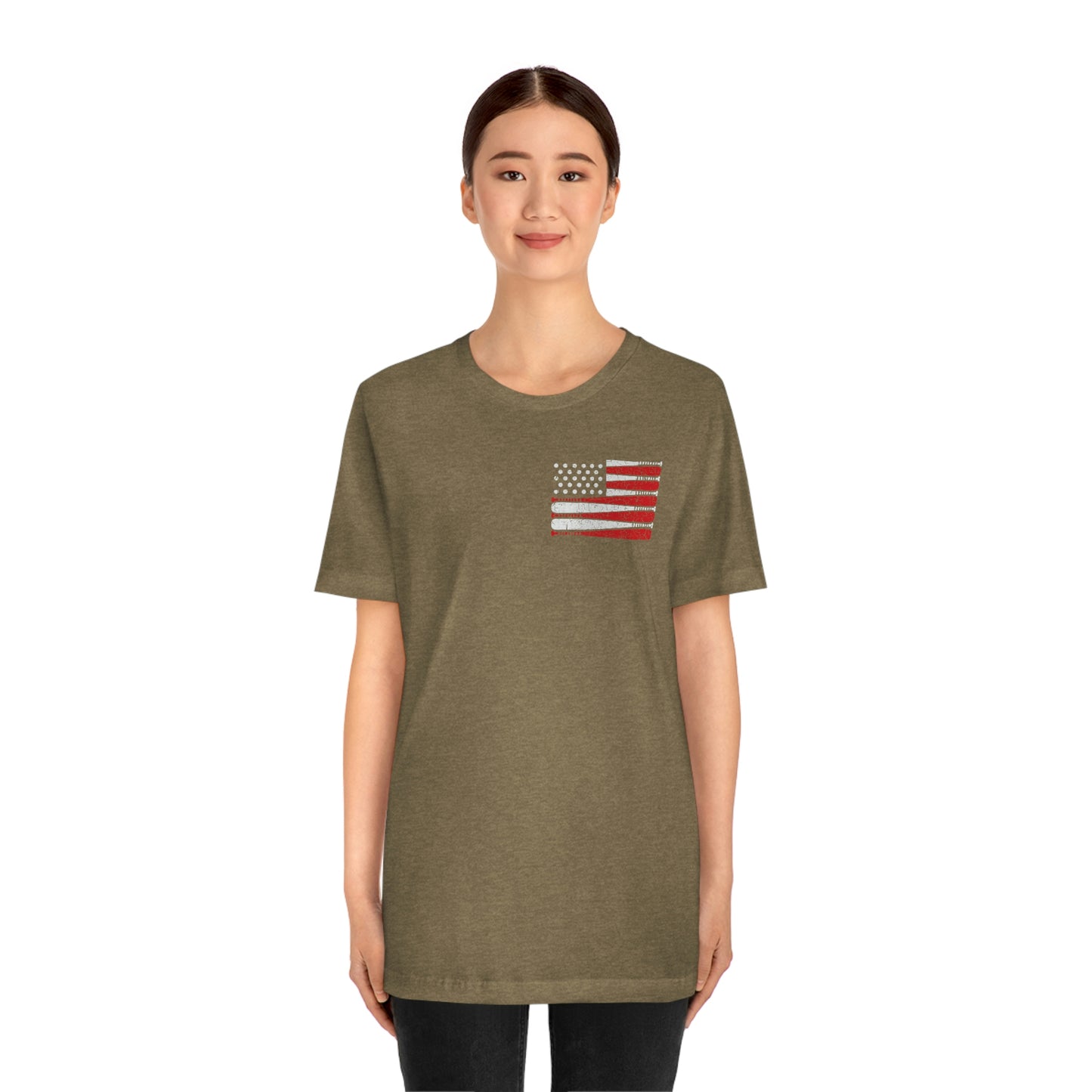 Baseball Flag Short Sleeve Tee