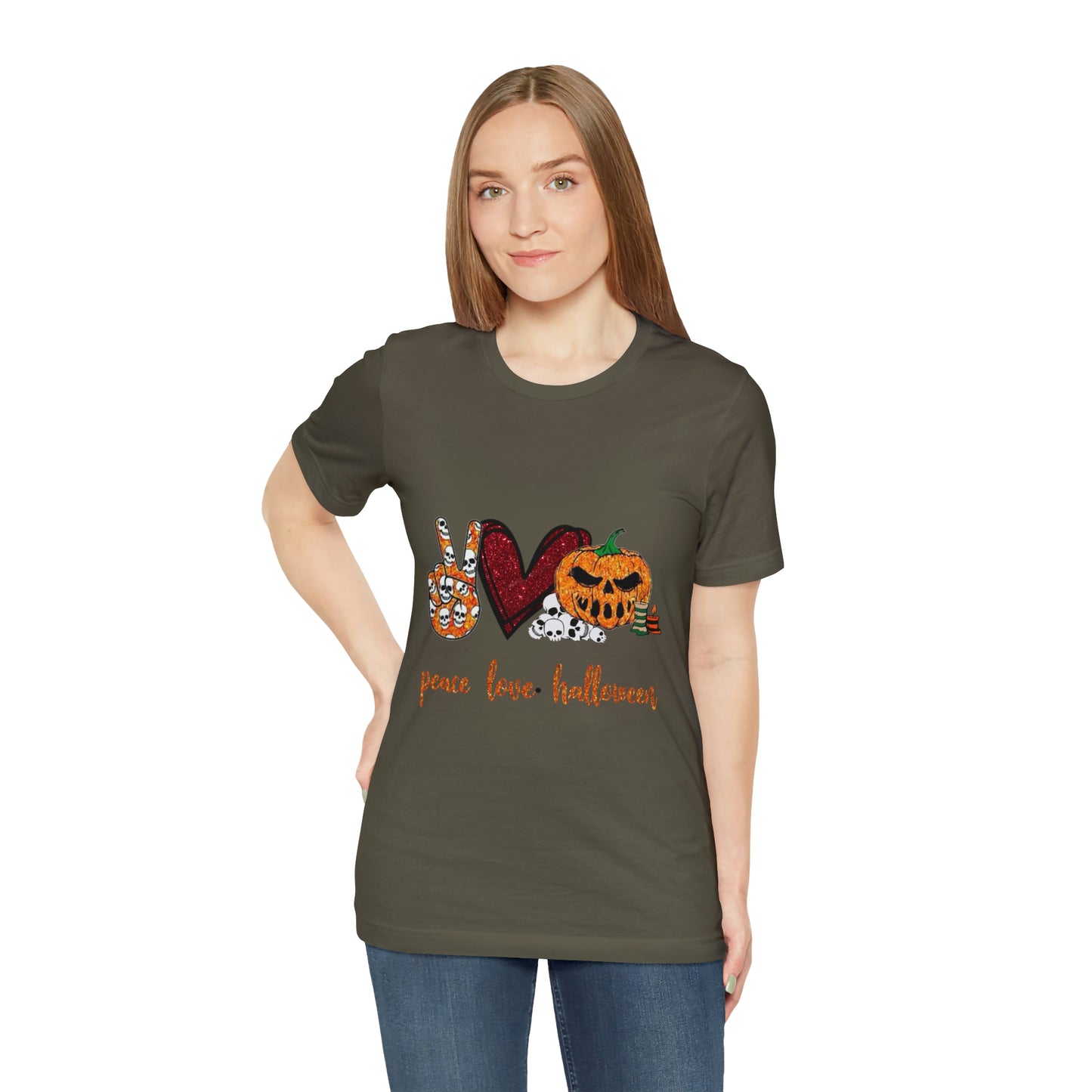 Peace, Love, & Halloween Unisex Shirt