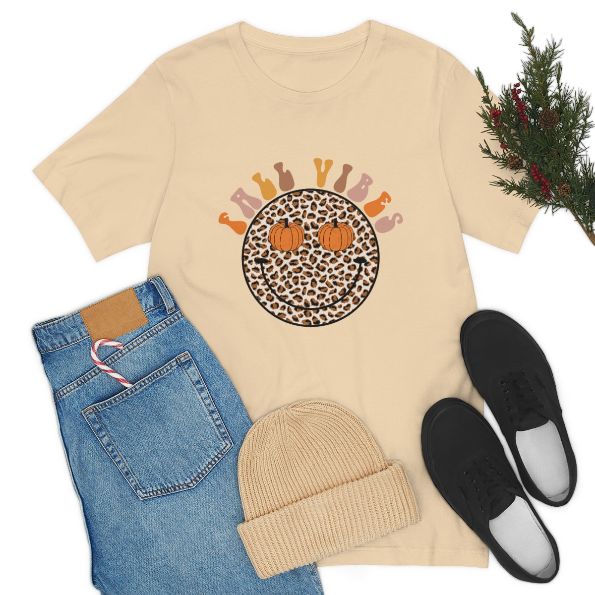 Fall Vibes Smiley Tee