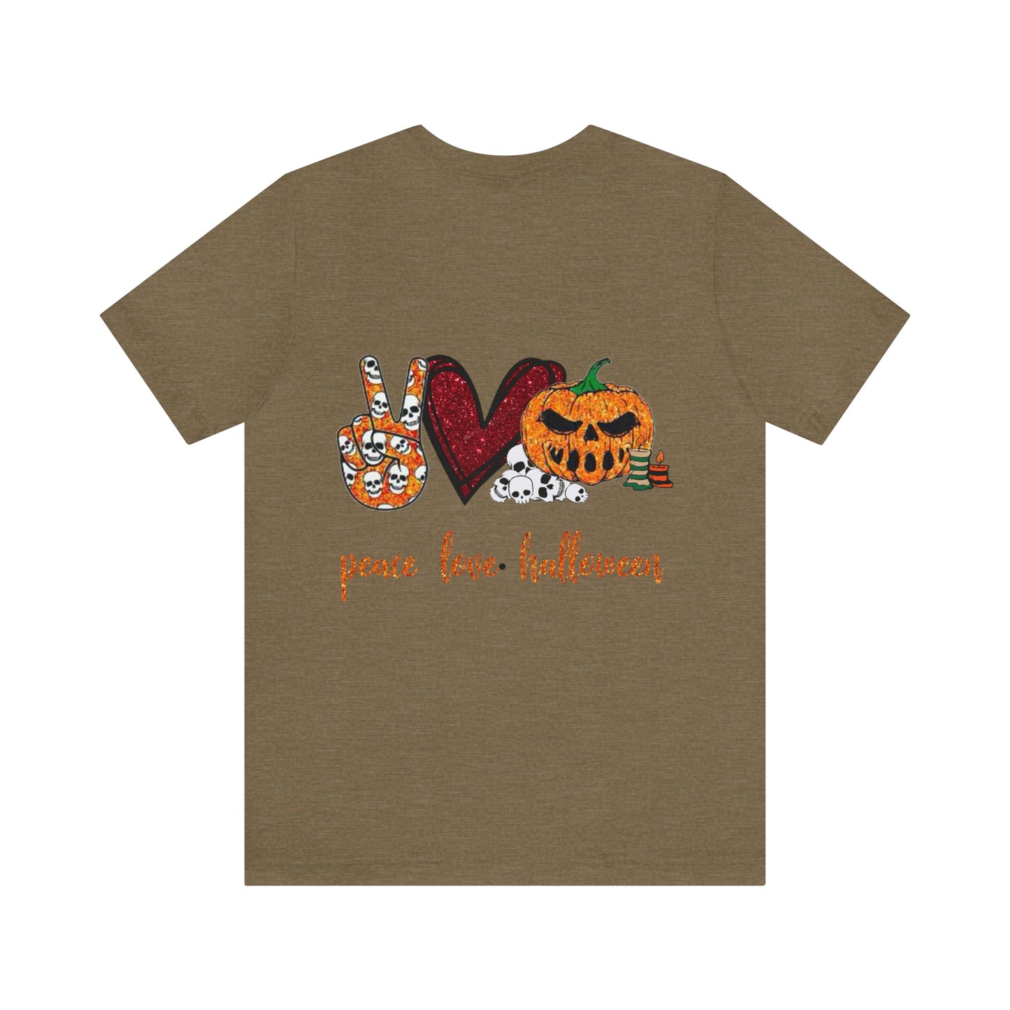 Peace.Love.Halloween Unisex Tee