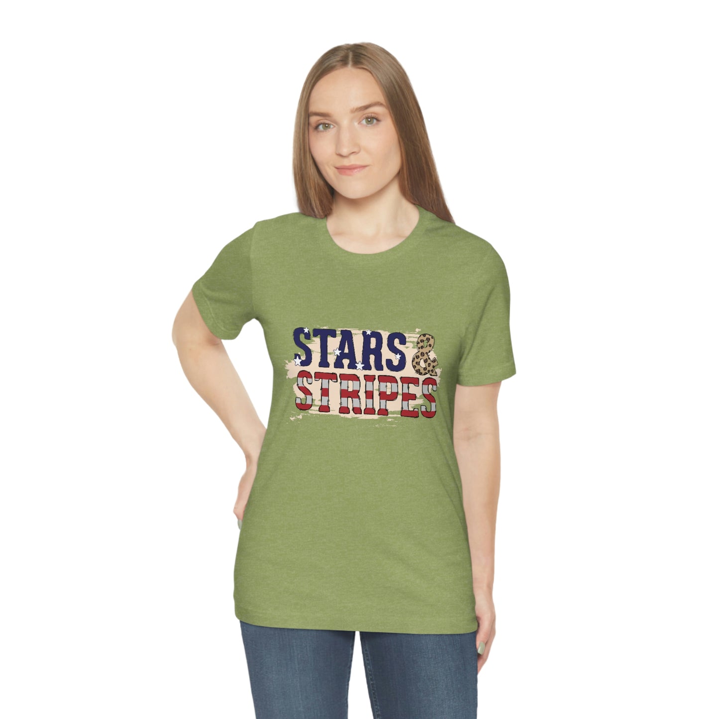 Stars and Stripes Unisex Jersey Short Sleeve Tee