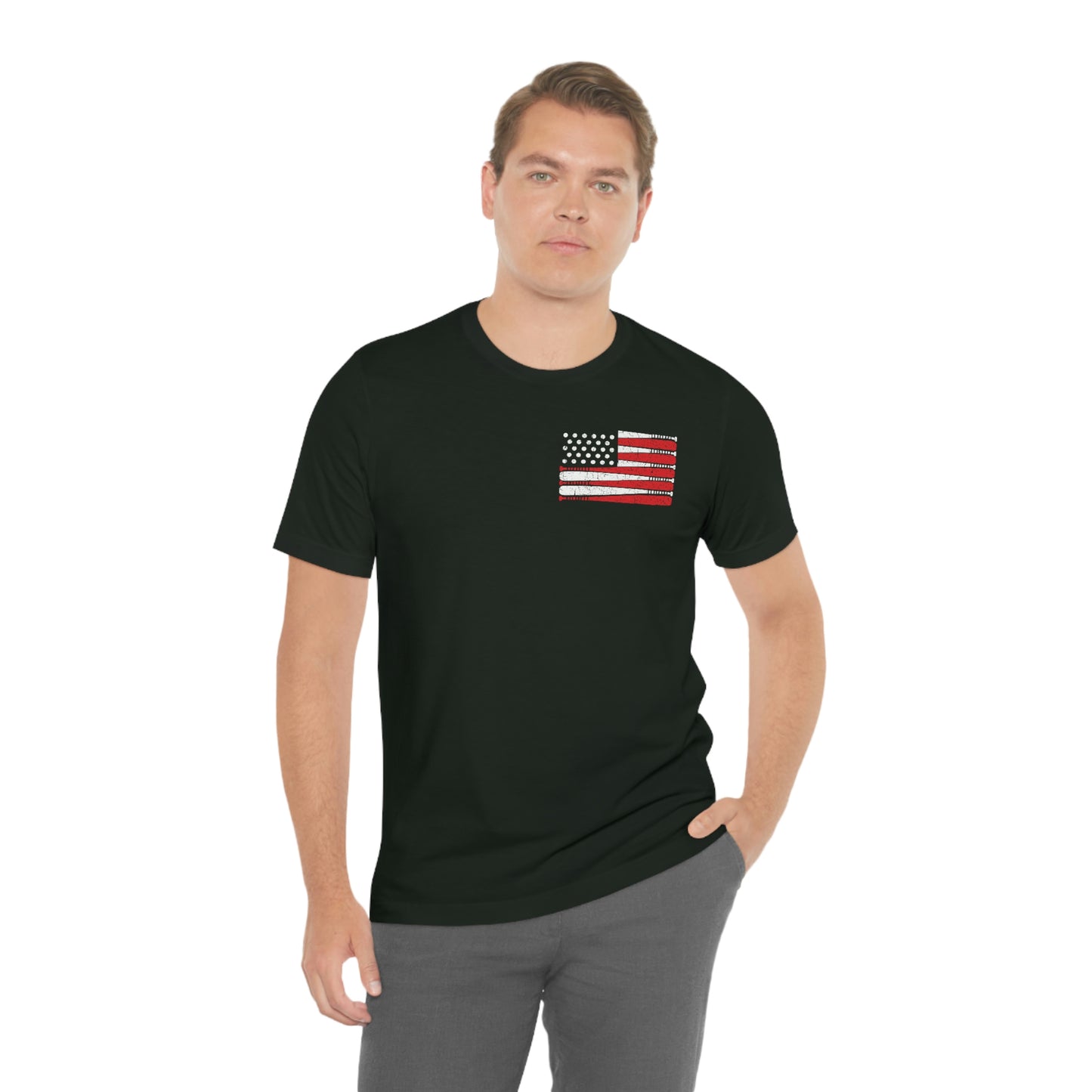 Baseball Flag Short Sleeve Tee