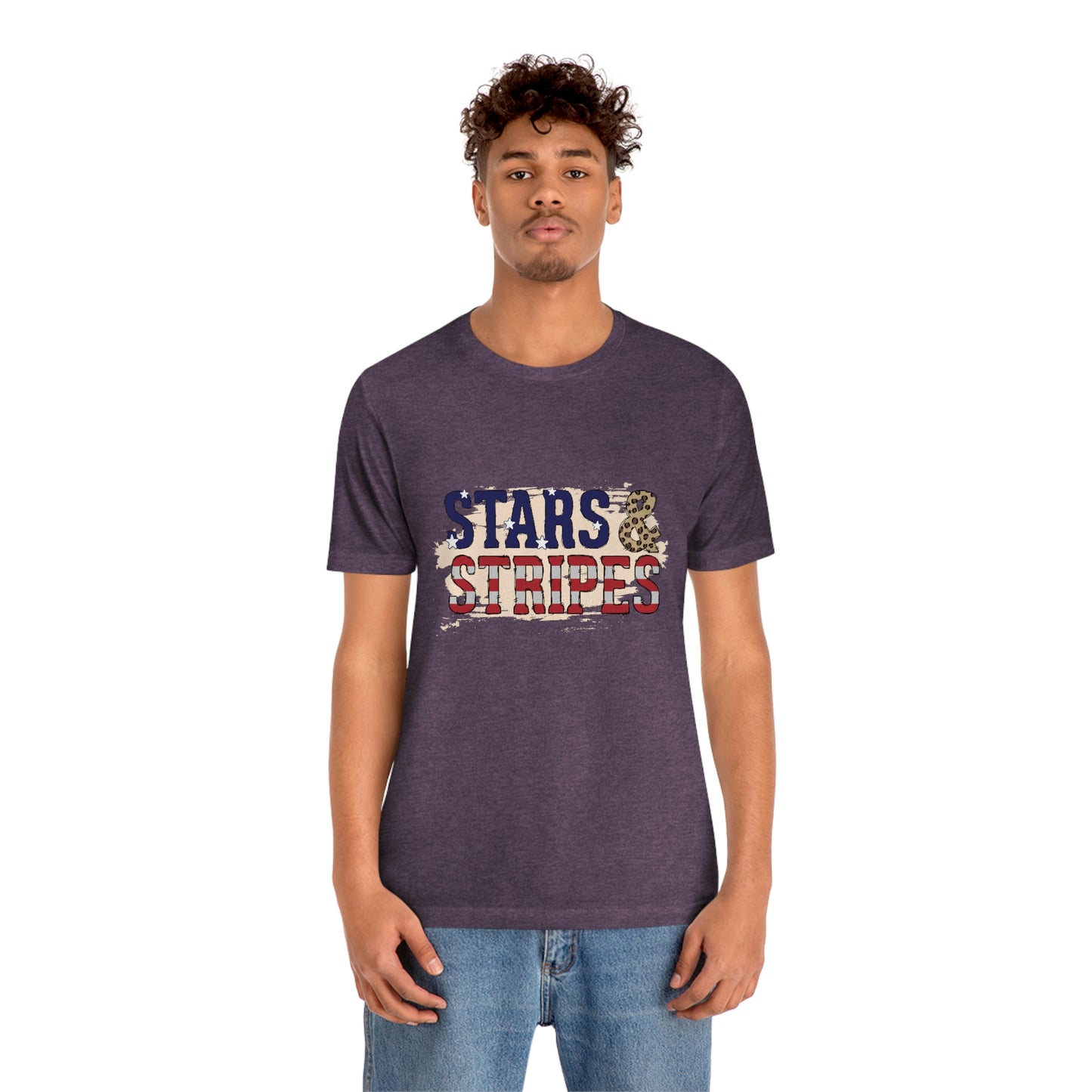 Stars and Stripes Unisex Jersey Short Sleeve Tee