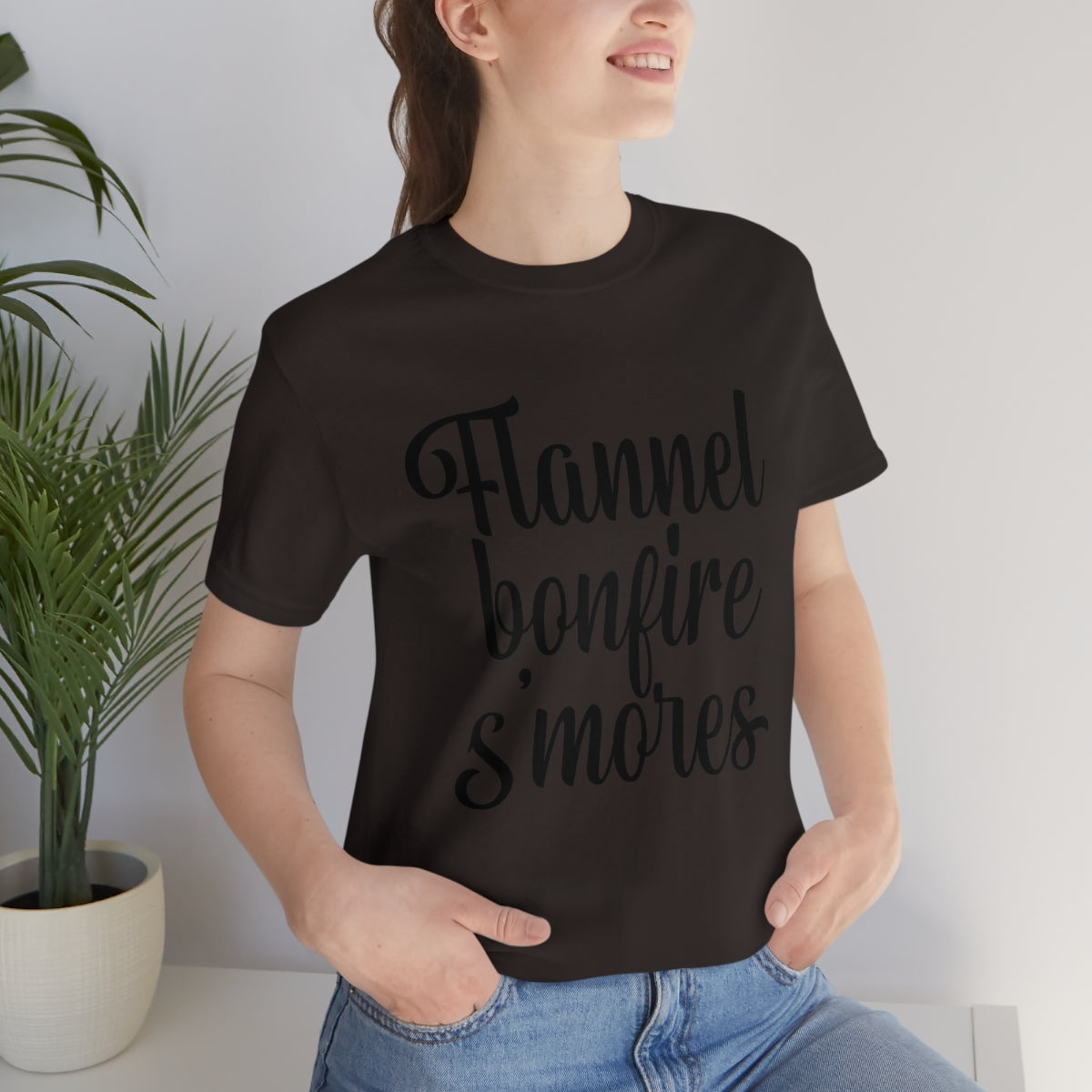 Flannel Bonfires S'mores Tee