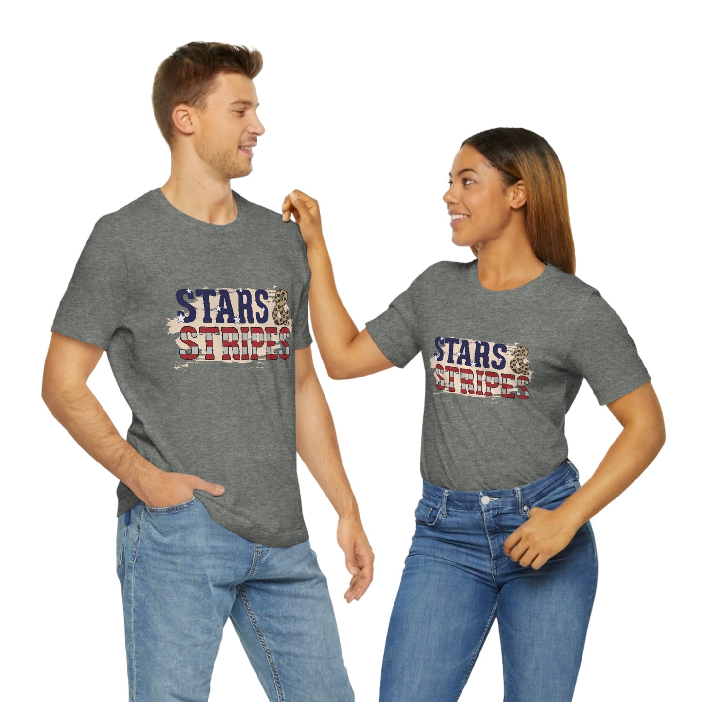 Stars and Stripes Unisex Jersey Short Sleeve Tee