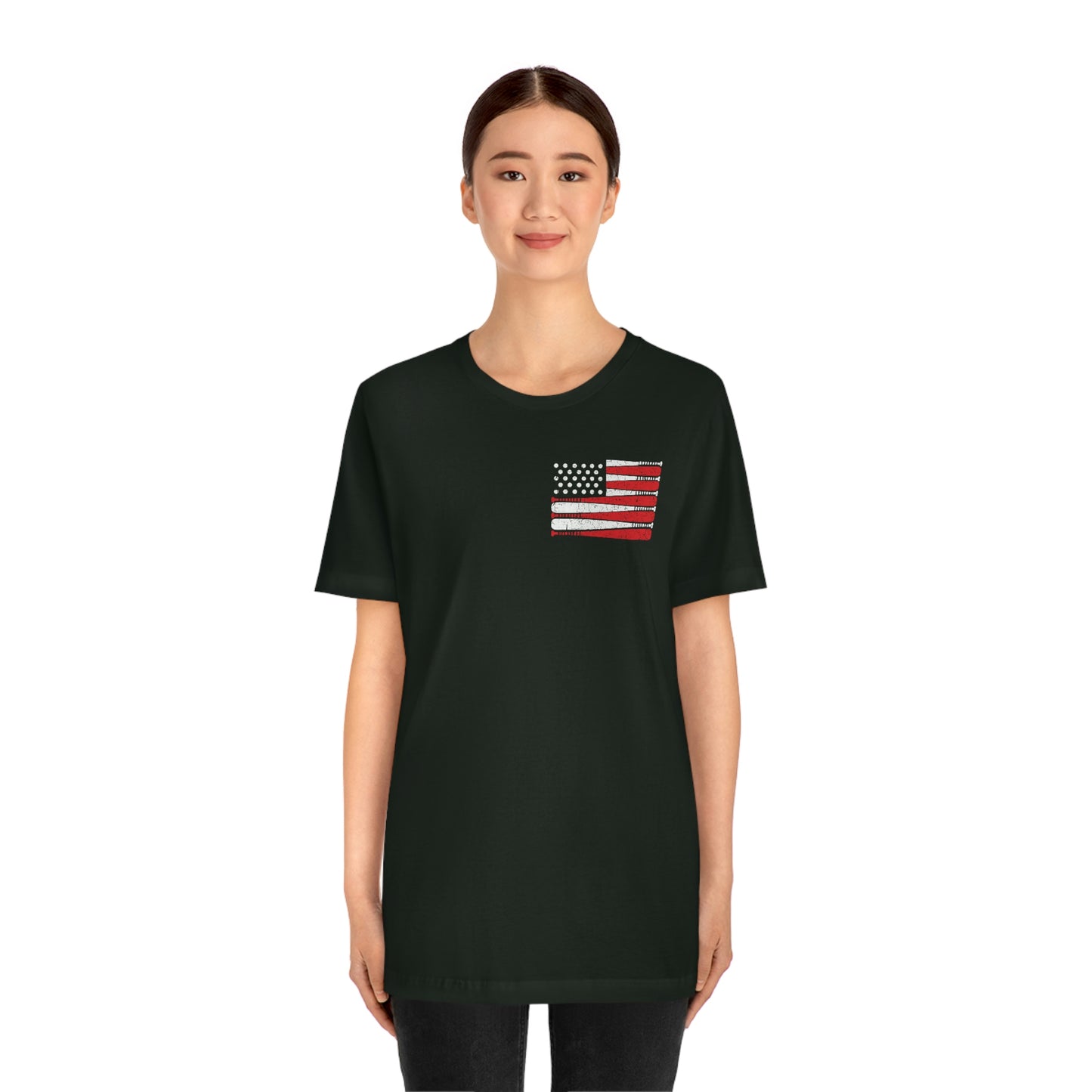 Baseball Flag Short Sleeve Tee