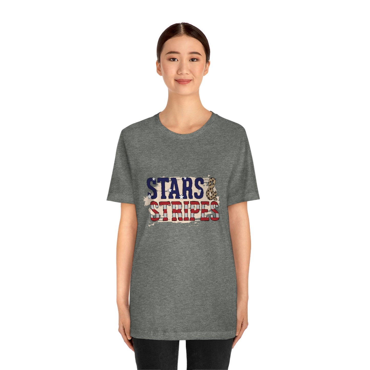 Stars and Stripes Unisex Jersey Short Sleeve Tee