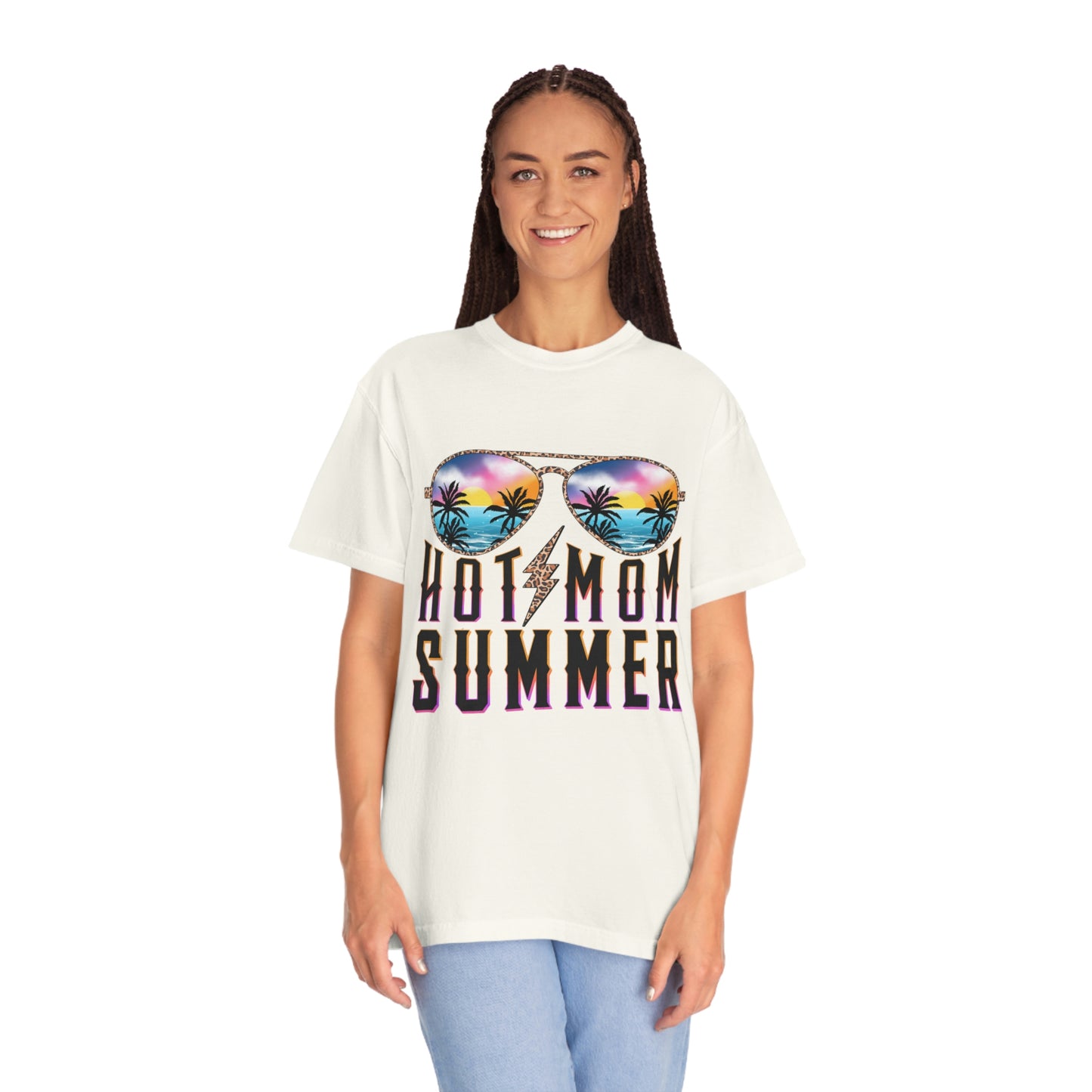 Hot Mom Summer Garment-Dyed T-shirt