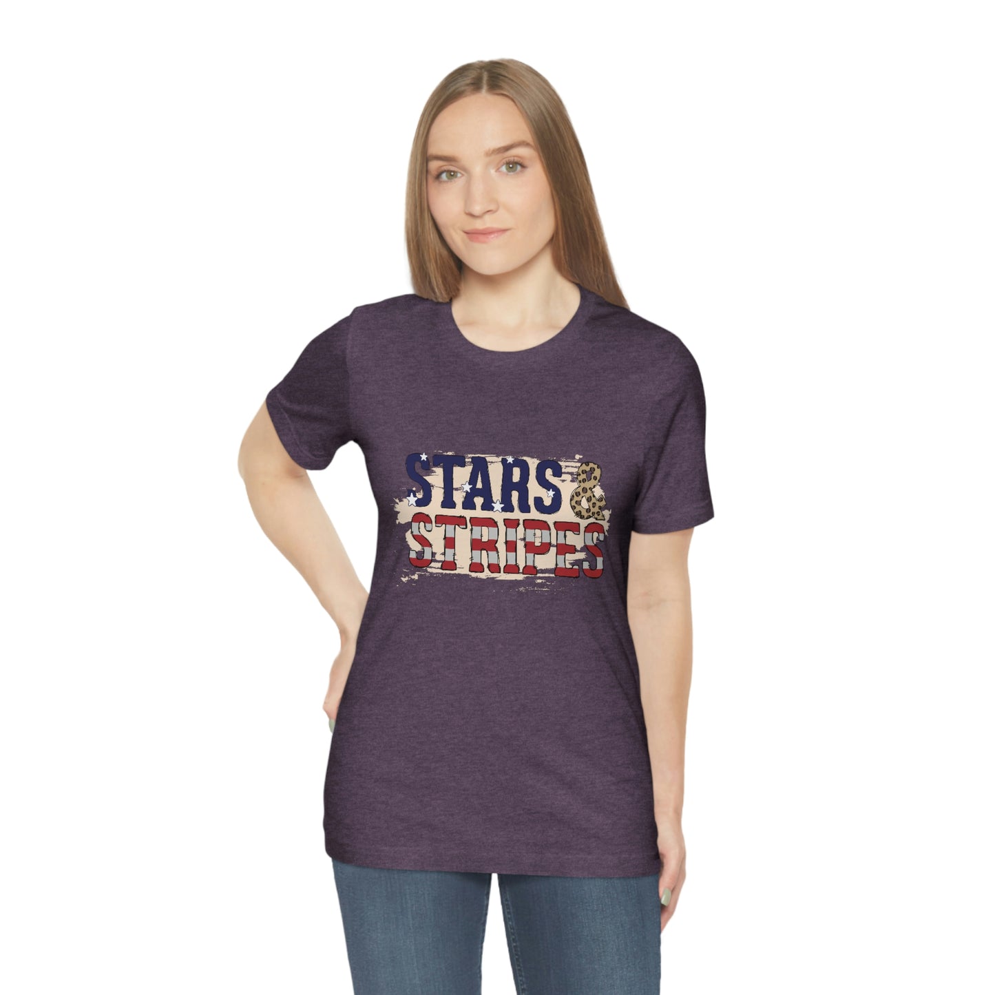 Stars and Stripes Unisex Jersey Short Sleeve Tee