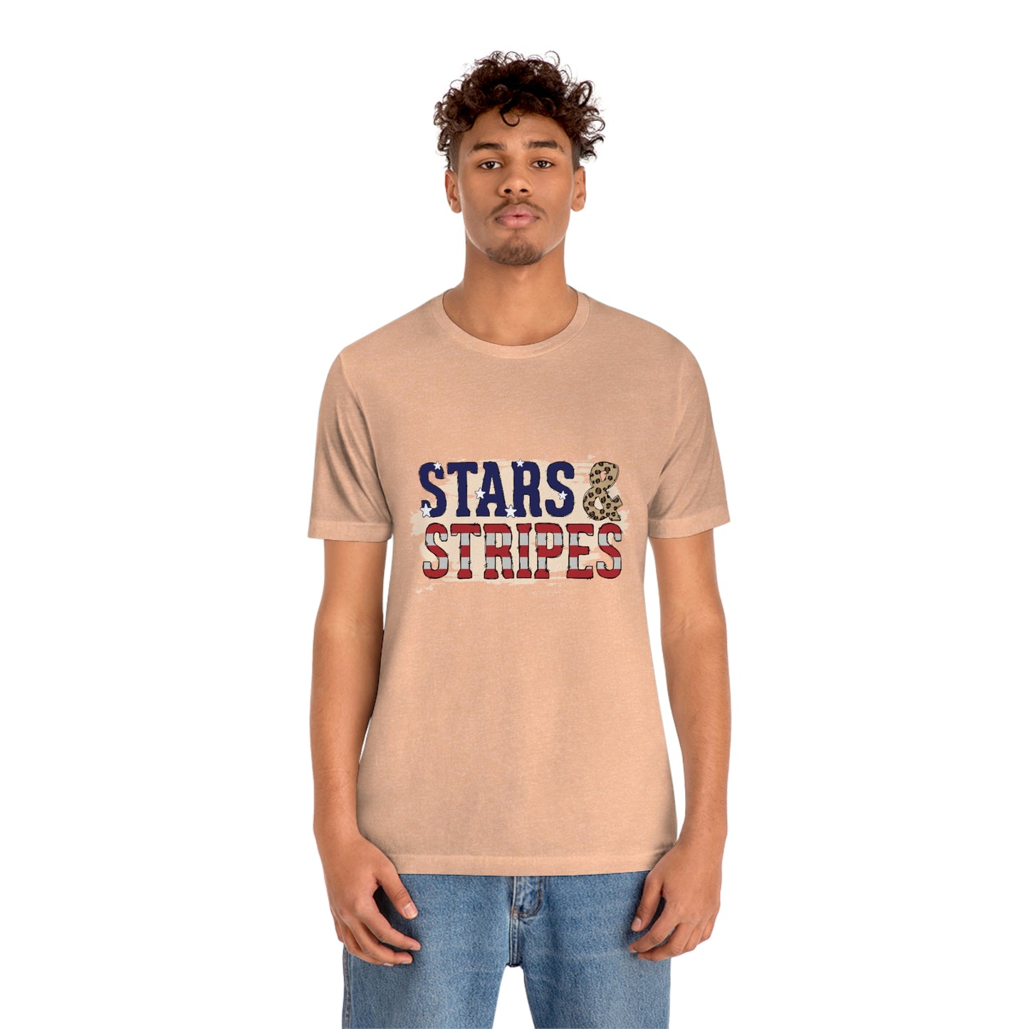 Stars and Stripes Unisex Jersey Short Sleeve Tee