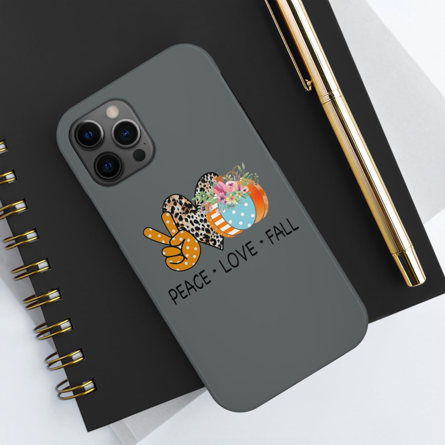 Peace.Love.Fall Tough Phone Cases by Case-Mate