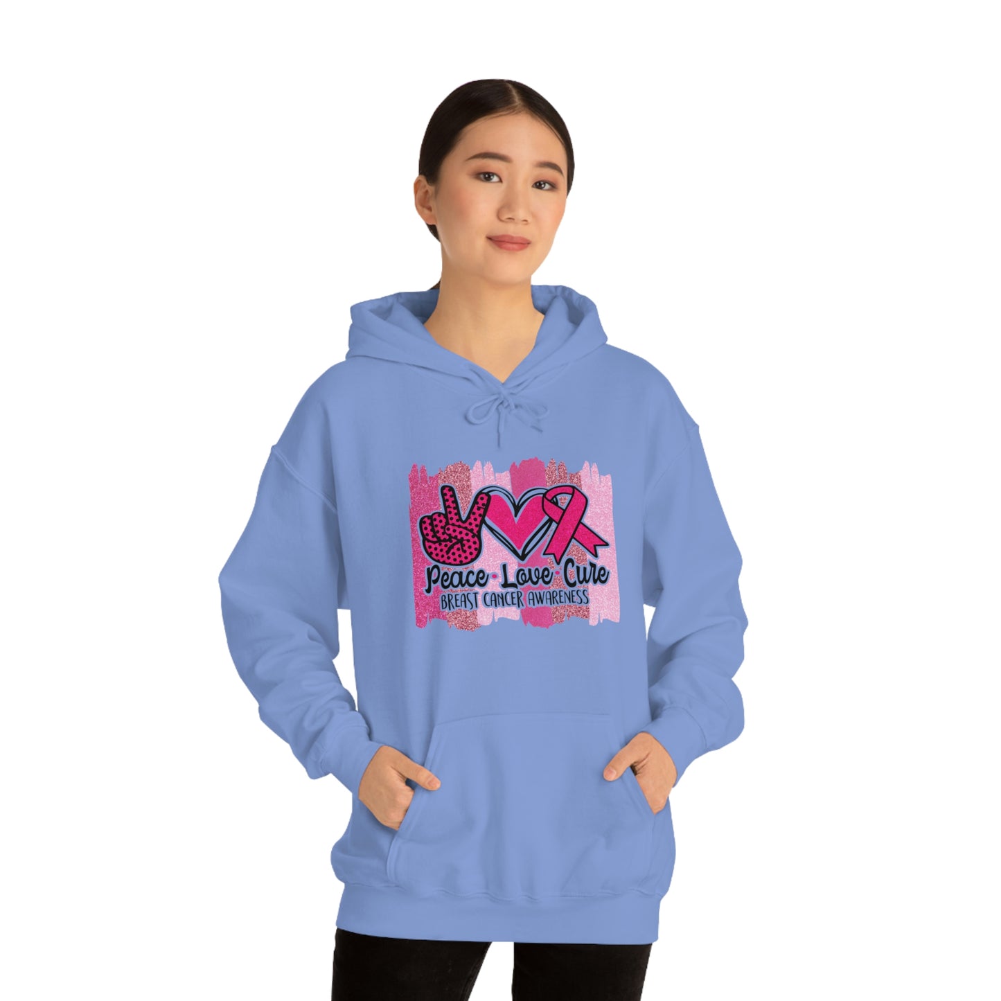 Peace.Love.Cure Unisex Heavy Blend™ Hooded Sweatshirt