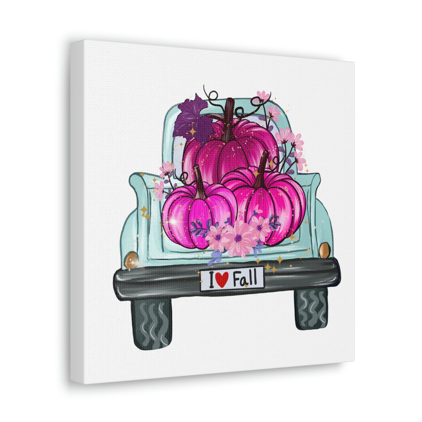 Fall Breast Cancer Awareness Truck, Classic Canvas