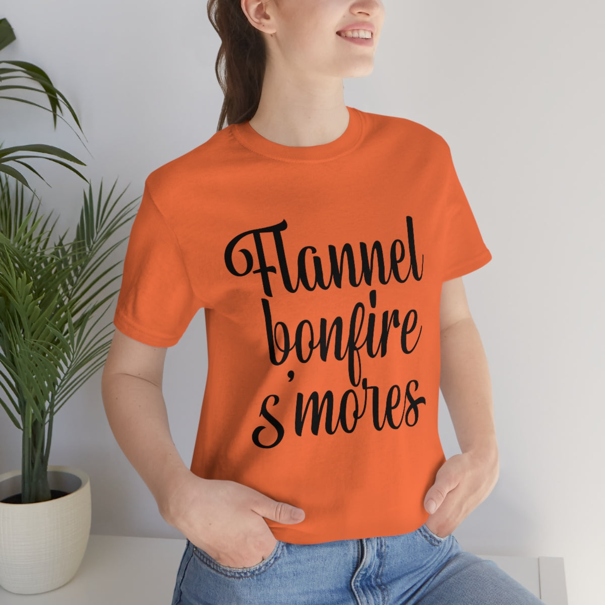 Flannel Bonfires S'mores Tee