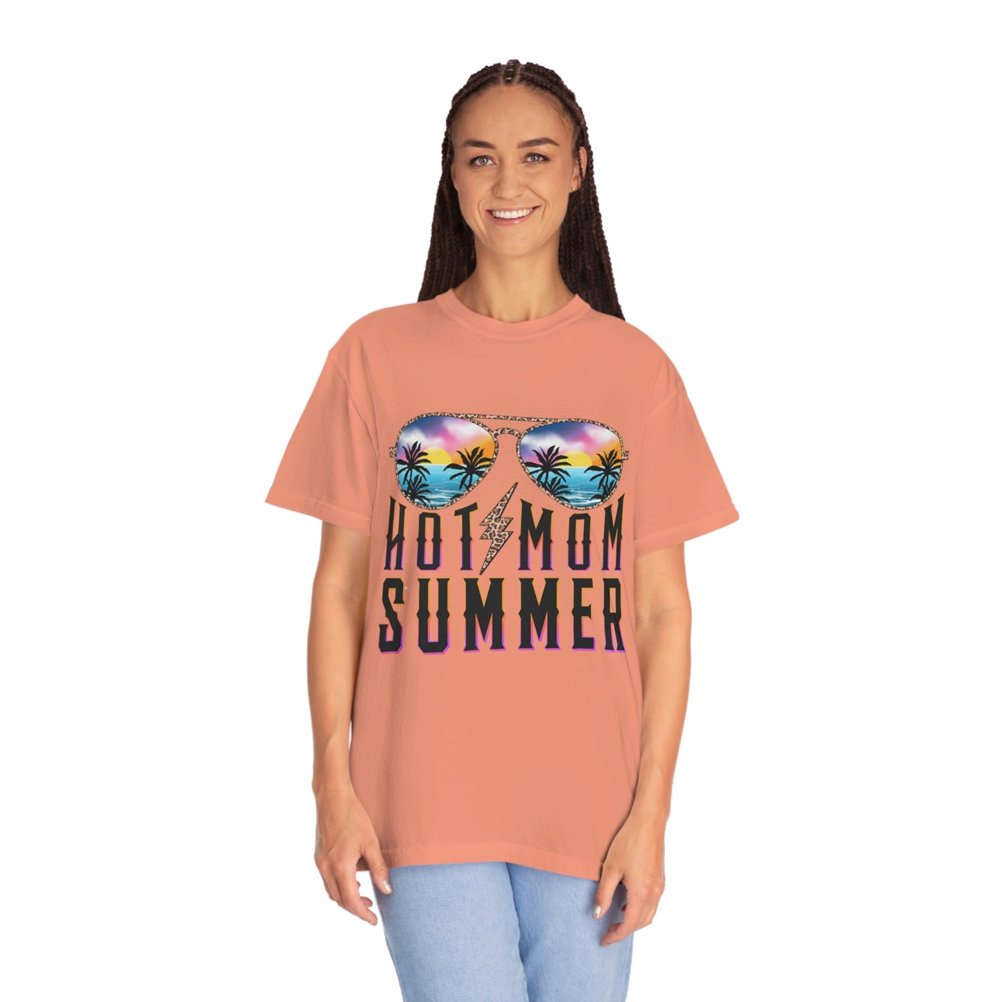 Hot Mom Summer Garment-Dyed T-shirt