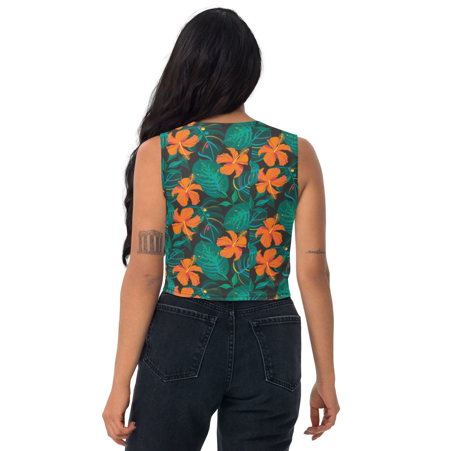 Sunshine Lasso Orange Tropic Crop Top