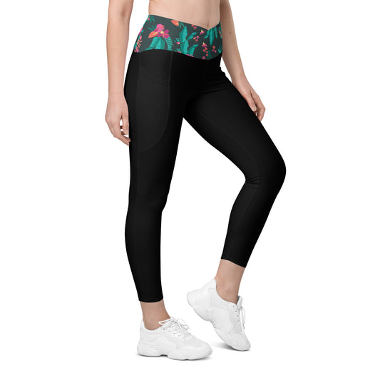 Sunshine Lasso Tropical Crossover leggings with pockets