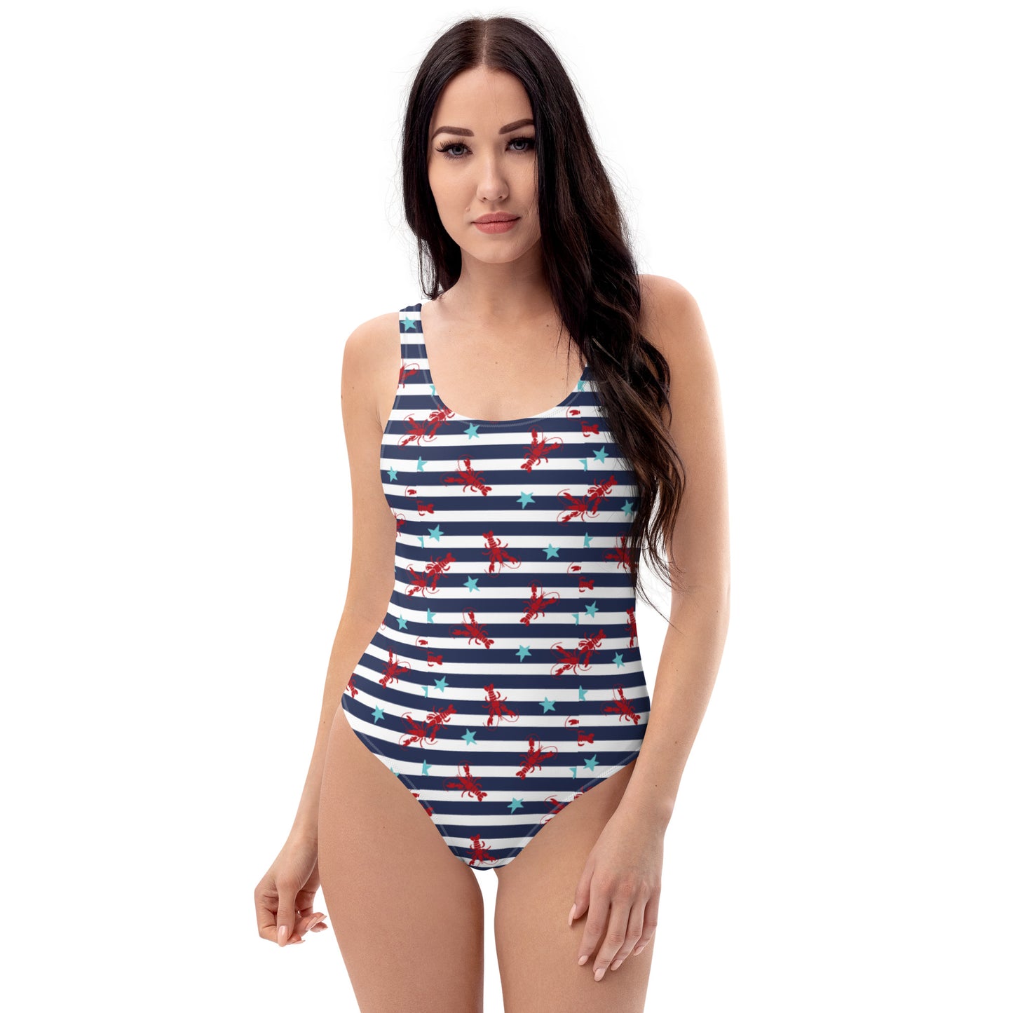 One-Piece Sunshine Lasso Lobster Swimsuit