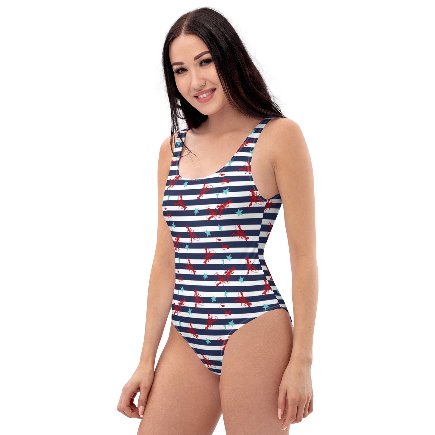 One-Piece Sunshine Lasso Lobster Swimsuit