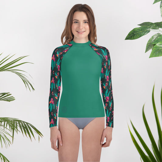 Sunshine Lasso Tropical Youth Rash Guard