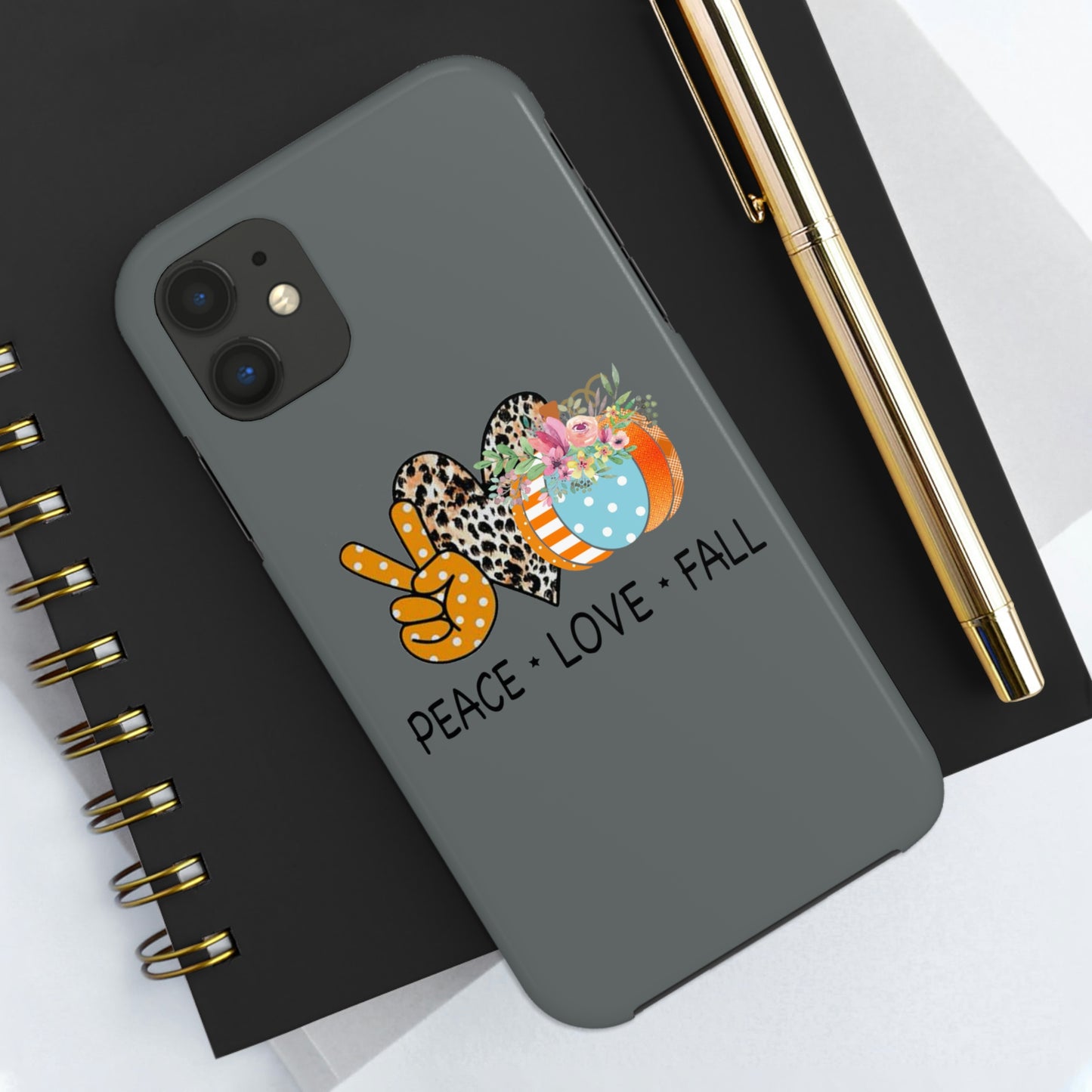 Peace.Love.Fall Tough Phone Cases by Case-Mate