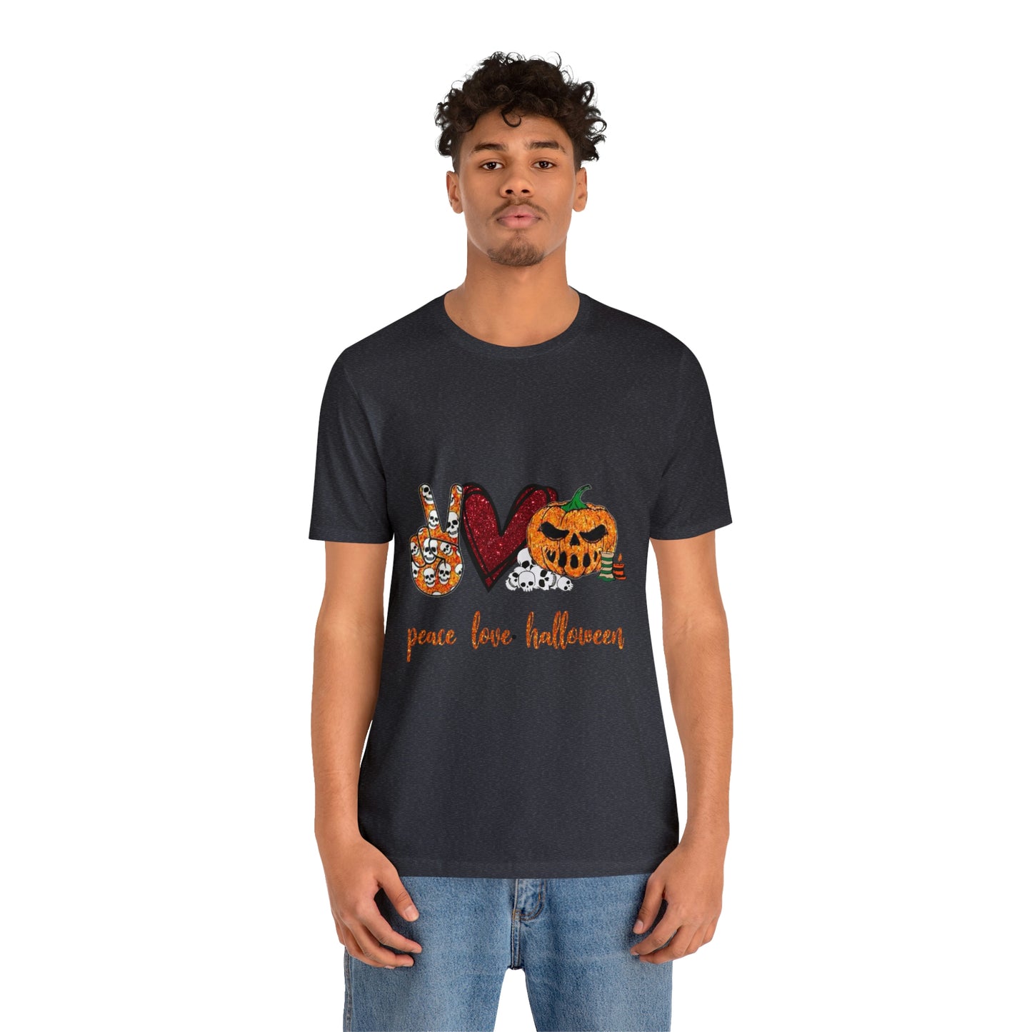 Peace, Love, & Halloween Unisex Shirt