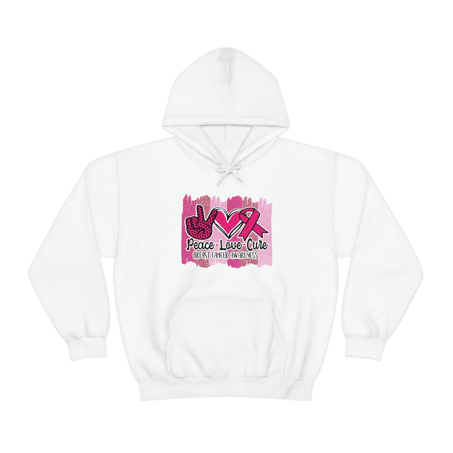 Peace.Love.Cure Unisex Heavy Blend™ Hooded Sweatshirt