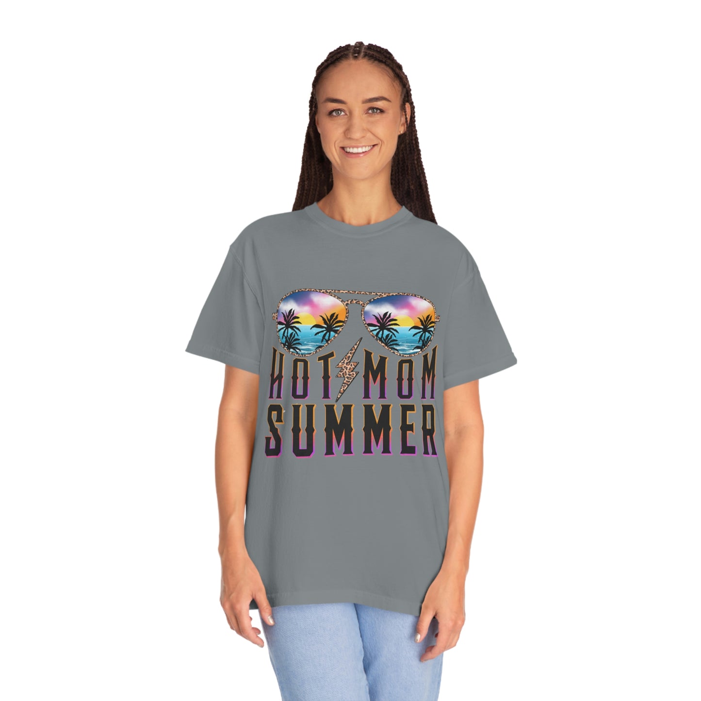 Hot Mom Summer Garment-Dyed T-shirt