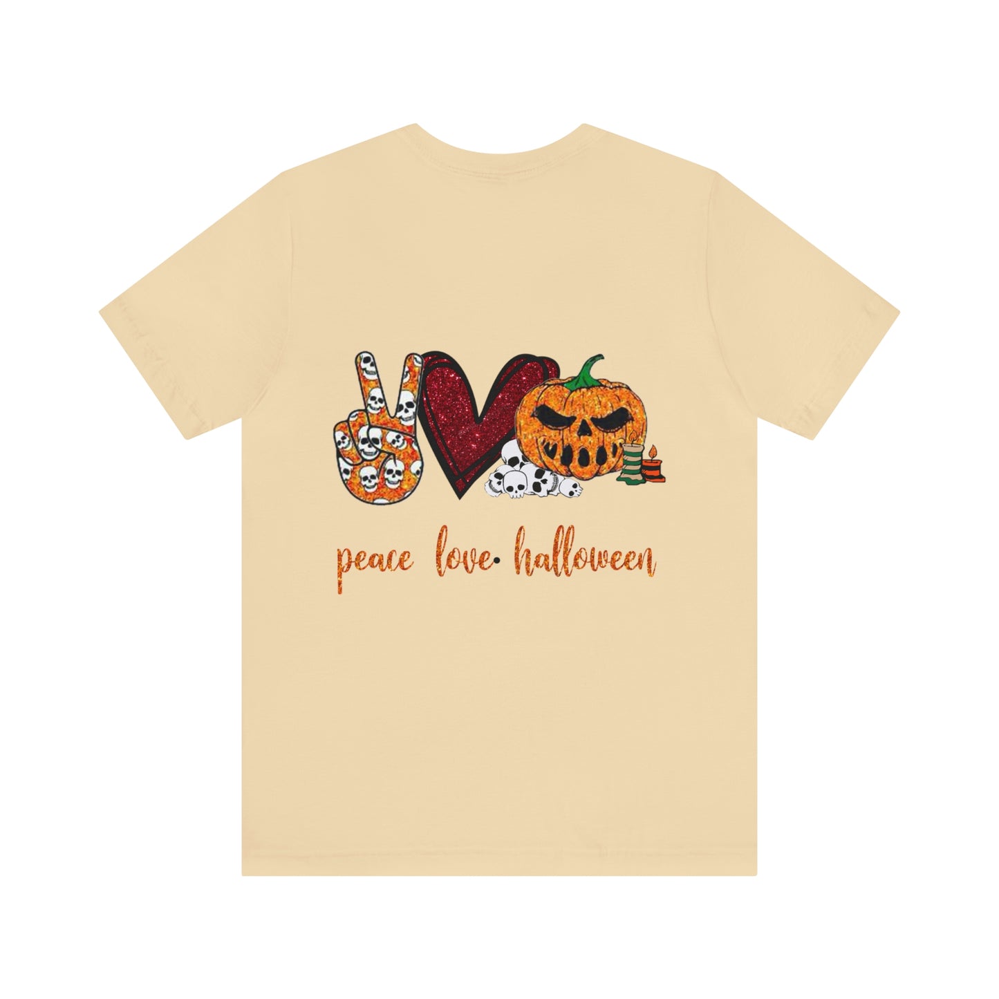 Peace.Love.Halloween Unisex Tee