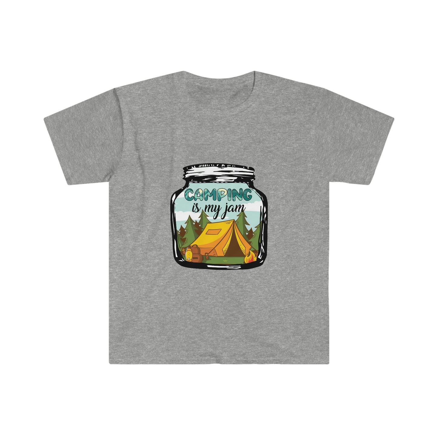 Camping is my jam Unisex Softstyle T-Shirt