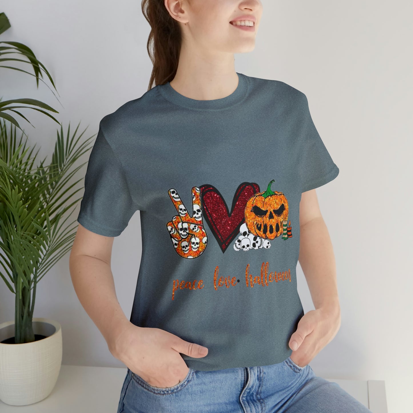 Peace, Love, & Halloween Unisex Shirt